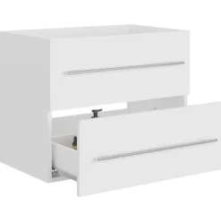 vidaXL - Wastafelkast - Wit - Bewerkt hout - 60 x 38.5 x 48 cm