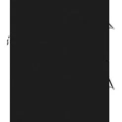 vidaXL - Wastafelkast - Zwart - Bewerkt hout - 60 x 38.5 x 48 cm