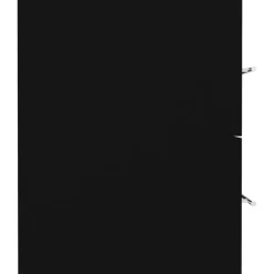 Wastafelkasten-vidaXL - Wastafelkast - Zwart - Bewerkt hout - 80 x 38.5 x 48 cm