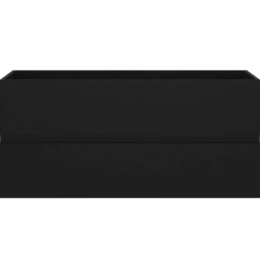 Badmeubelsets-vidaXL - Wastafelkast - Zwart - Bewerkt hout - 100 x 38.5 x 45 cm