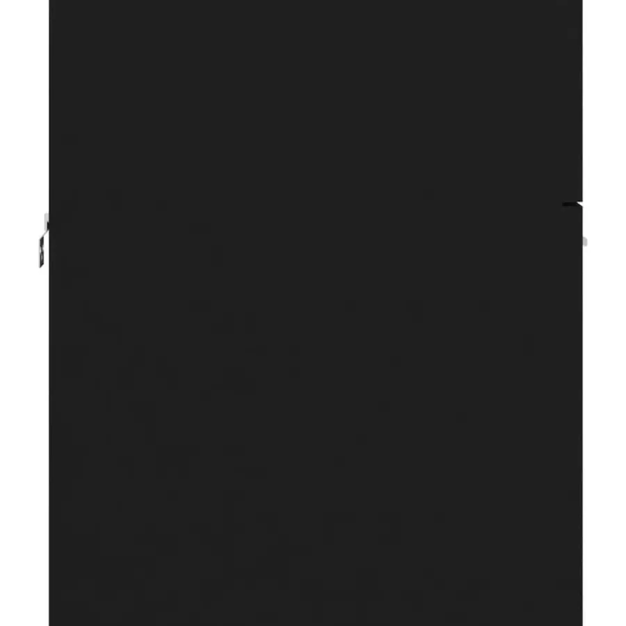 Wastafelkasten-vidaXL - Wastafelkast - Zwart - Bewerkt hout - 80 x 38.5 x 46 cm
