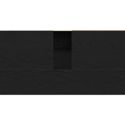 Wastafelkasten-vidaXL - Wastafelonderkast met 1 deur 2 lades - Zwart eiken - Hout - 65x33x60 cm