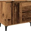 Wastafelkasten-vidaXL - Wastafelonderkast - 1 deur 2 lades - Oud hout - Hout - 65x33x60 cm