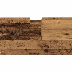 Wastafelkasten-vidaXL - Wastafelonderkast - 1 deur 2 lades - Oud hout - Hout - 65x33x60 cm
