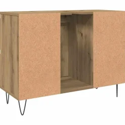 vidaXL - Wastafelonderkast - 1 deur 4 lades - Bewerkt hout - 80x33x60 cm