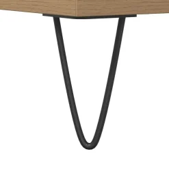 vidaXL - Wastafelonderkast - 1 deur 4 lades - Bewerkt hout - 80x33x60 cm
