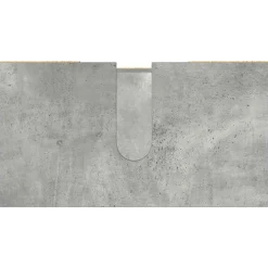 Wastafelkasten-vidaXL - Wastafelonderkast met 1 deur 6 vakken - Betongrijs spaanplaat - 60 cm