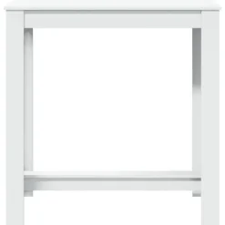 Bartafels-vidaXL - Wit Bartafel - Bewerkt hout - 102x50x103.5 cm