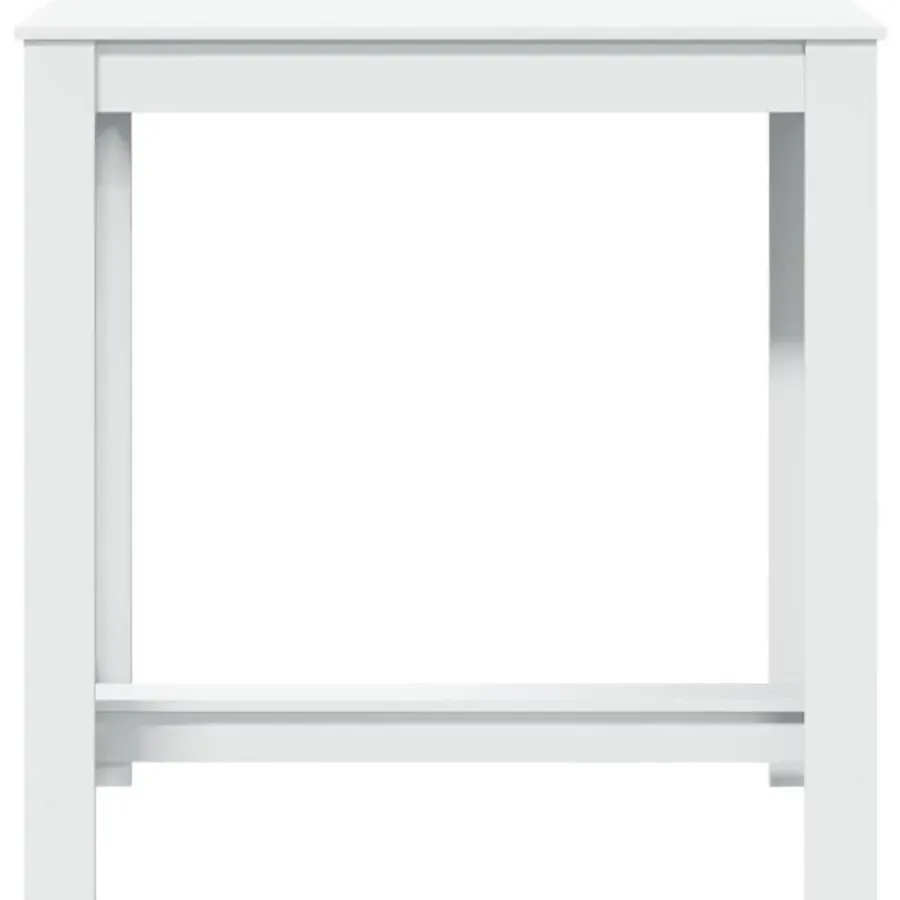 Bartafels-vidaXL - Wit Bartafel - Bewerkt hout - 102x50x103.5 cm