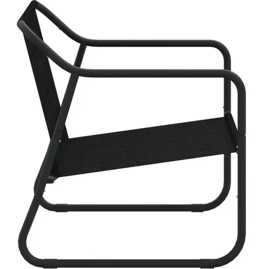 vidaXL - 2-zits Tuinbank met kussen antracietkleurig - staal - 110x70x74 cm