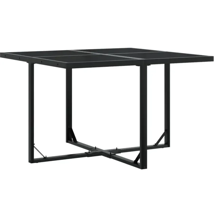 Tuinsets-vidaXL - 4-zits Tuinset - Inklapbaar - Zwart - PE rattan - 110x107 cm