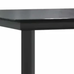 Tuinsets-vidaXL - 5-zits Tuinset grijs kussens - Zwart PE rattan en staal - 160x80 cm