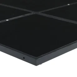vidaXL - 4-zits Tuinset wit kussens - Inklapbaar - Zwart PE rattan - 110x107 cm