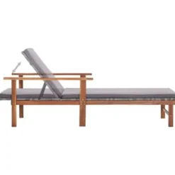 Ligbedden-vidaXL - Zonnebed - Grijs - Poly rattan