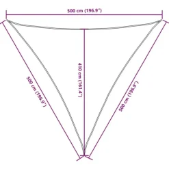 vidaXL - Zonnezeil - Antraciet - 5 x 5 x 5 m
