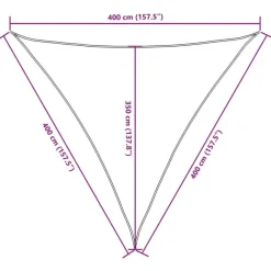 vidaXL - Zonnezeil - Antraciet - 4 x 4 x 4 m