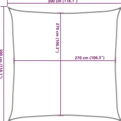 vidaXL - Zonnezeil - Antraciet - 3 x 3 m