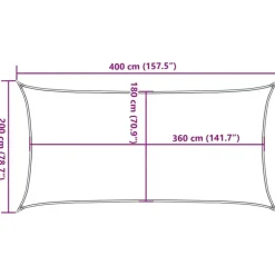 Schaduwdoeken-vidaXL - Zonnezeil - Antraciet - 2 x 4 m