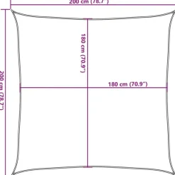 Schaduwdoeken-vidaXL - Zonnezeil - Beige - 2 x 2 m
