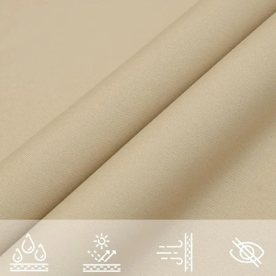 Schaduwdoeken-vidaXL - Zonnezeil - Beige - 4 x 6 m