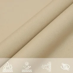 vidaXL - Zonnezeil - Beige - 3.6 x 3.6 x 3.6 m