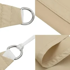 Schaduwdoeken-vidaXL - Zonnezeil - Beige - 2 x 3 m