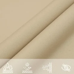 Schaduwdoeken-vidaXL - Zonnezeil - Beige - 2 x 3 m