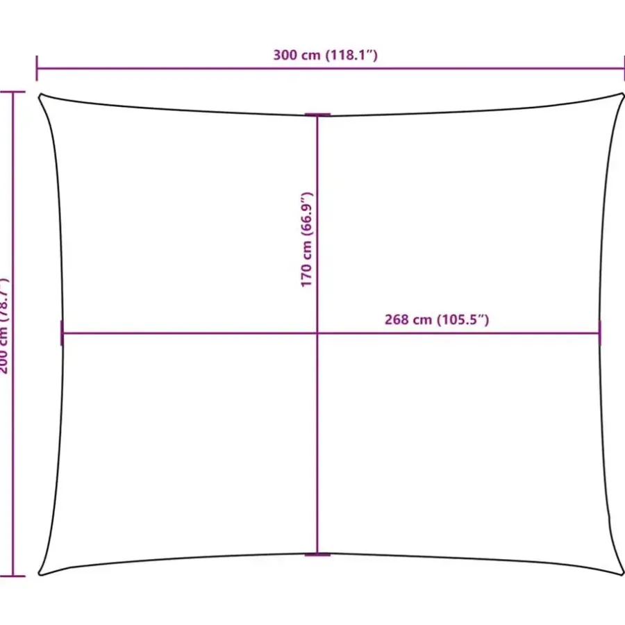 Schaduwdoeken-vidaXL - Zonnezeil - Beige - 2 x 3 m