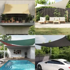 vidaXL - Zonnezeil - Beige - 2 x 4 m