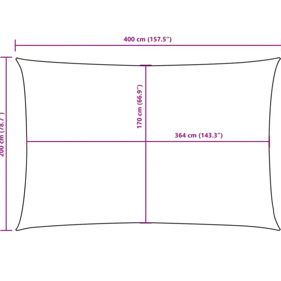 vidaXL - Zonnezeil - Beige - 2 x 4 m