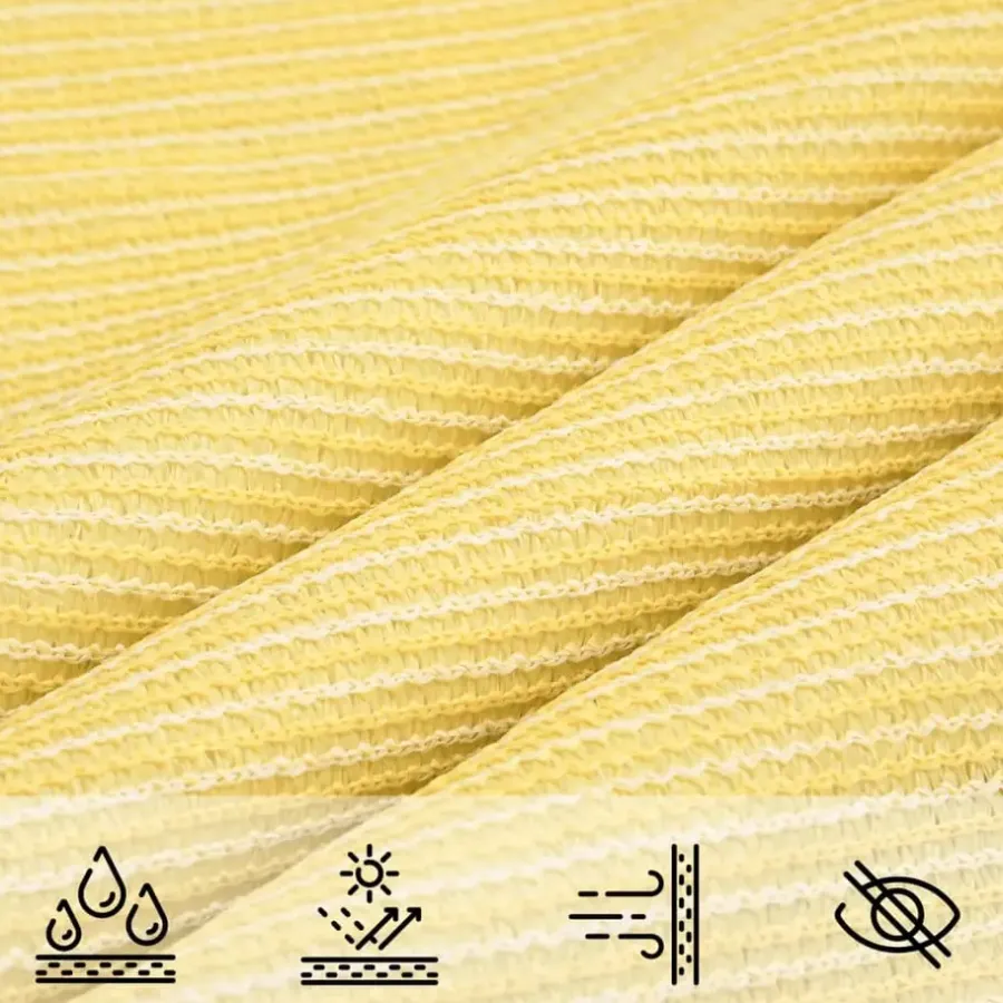 vidaXL - Zonnezeil - Beige - 4 x 6 m