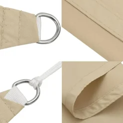 Schaduwdoeken-vidaXL - Zonnezeil - Beige - 3.6 x 3.6 m