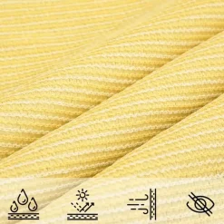 Schaduwdoeken-vidaXL - Zonnezeil - Beige - 3.6 x 3.6 x 3.6 m