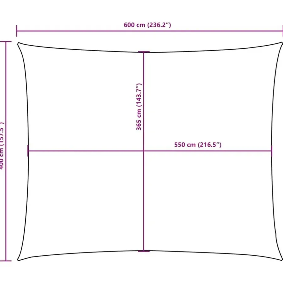 Schaduwdoeken-vidaXL - Zonnezeil - Bruin - 4 x 6 m