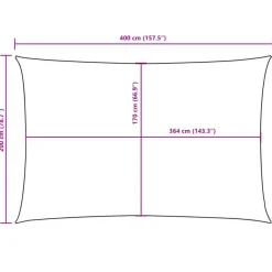 Schaduwdoeken-vidaXL - Zonnezeil - Bruin - 2 x 4 m