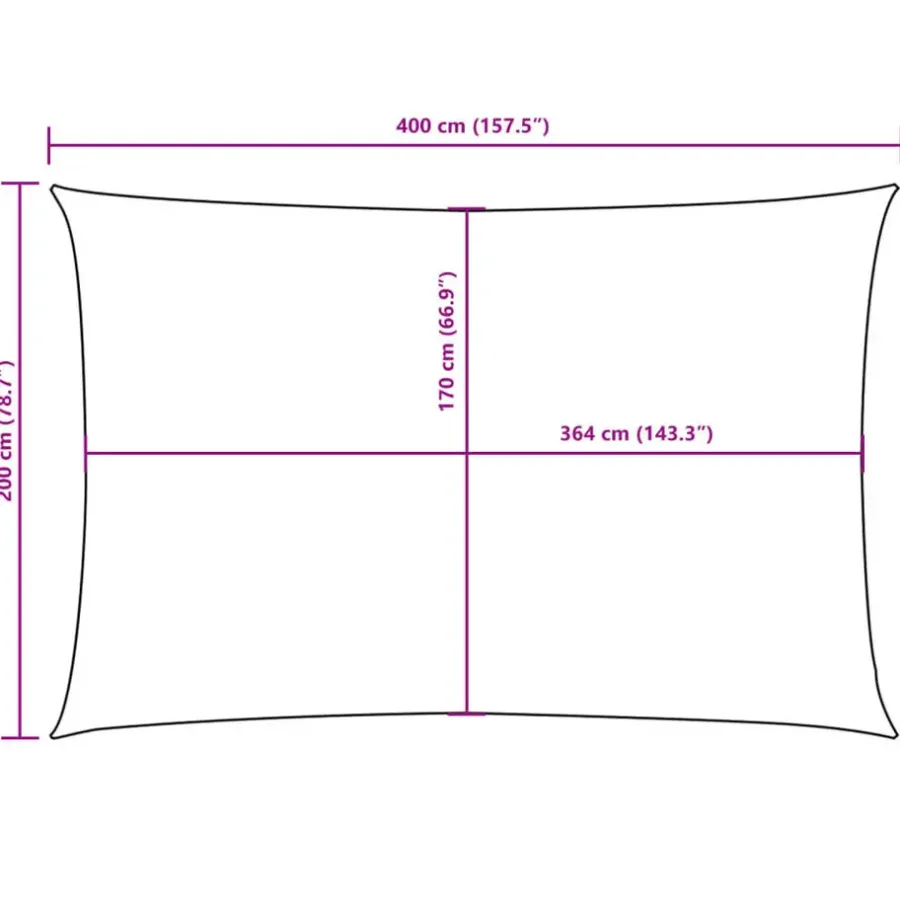 Schaduwdoeken-vidaXL - Zonnezeil - Bruin - 2 x 4 m