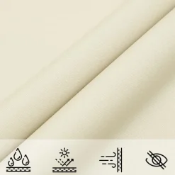 Schaduwdoeken-vidaXL - Zonnezeil - Crème - 2 x 4 m