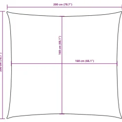 vidaXL - Zonnezeil - Crème - 2 x 2 m