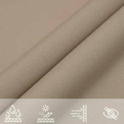 Schaduwdoeken-vidaXL - Zonnezeil - Taupe - 2 x 4 m