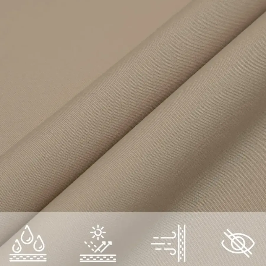Schaduwdoeken-vidaXL - Zonnezeil - Taupe - 2 x 4 m