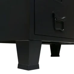Wandkasten-vidaXL - Zwart - Metaal