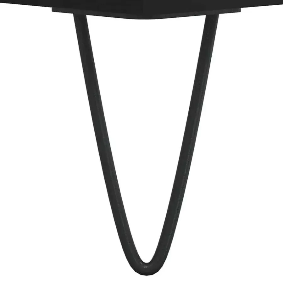 vidaXL - Zwart Wastafelonderkast - 1 deur 4 lades - Bewerkt hout - 80x33x60 cm
