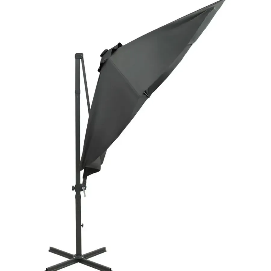 vidaXL - Zweefparasol - Antraciet - 300 cm