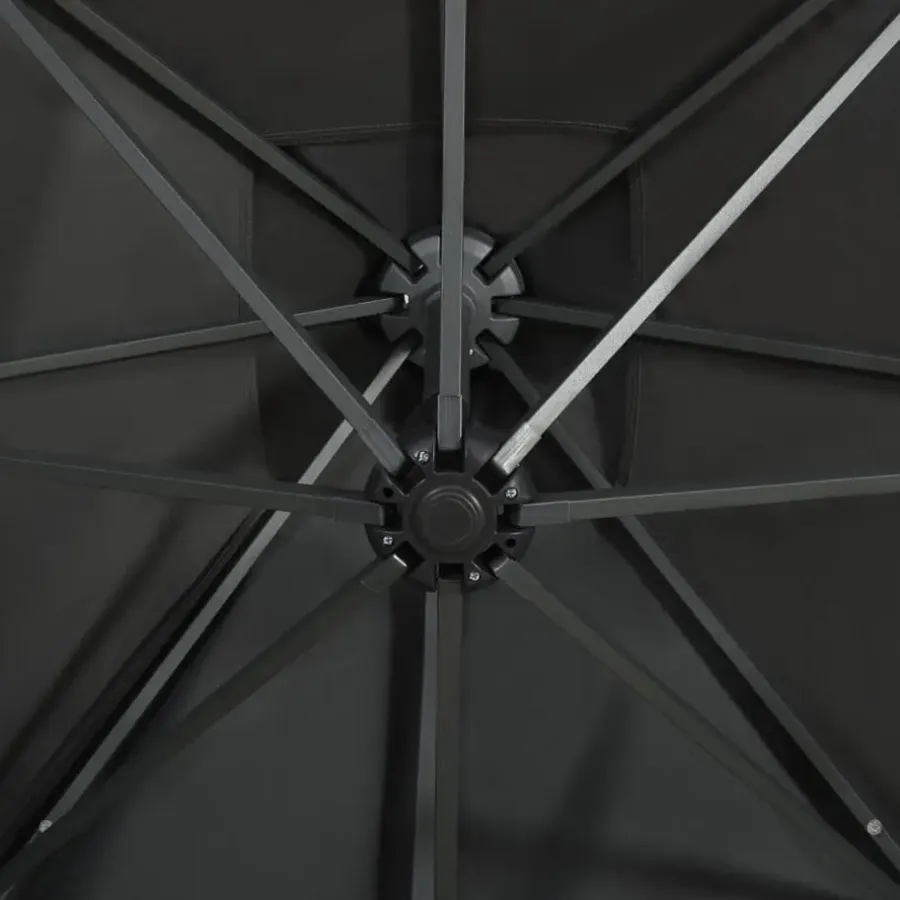vidaXL - Zweefparasol - Antraciet - 300 cm