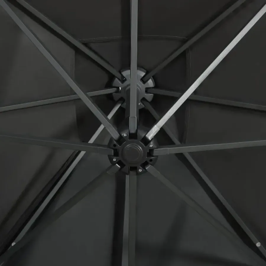 vidaXL - Zweefparasol - Antraciet - 250 cm