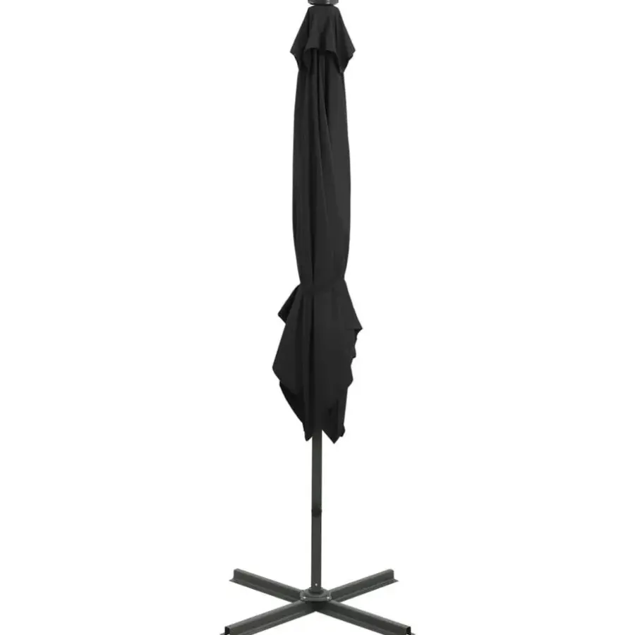 vidaXL - Zweefparasol - Zwart - 250 cm