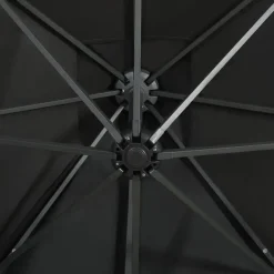 vidaXL - Zweefparasol - Zwart - 250 cm