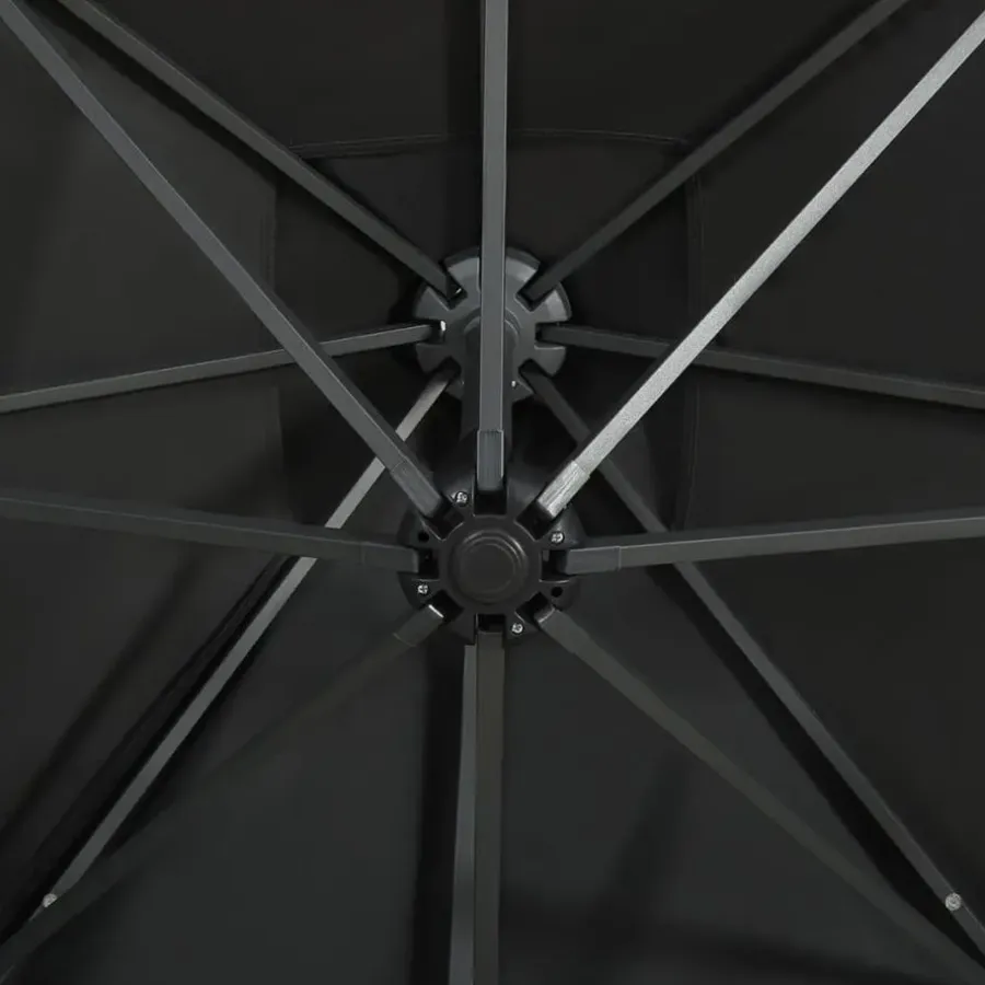 vidaXL - Zweefparasol - Zwart - 250 cm