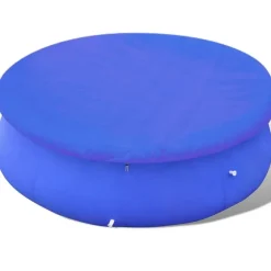 vidaXL - Zwembadhoes - Blauw - Kunststof - Ø 335 cm