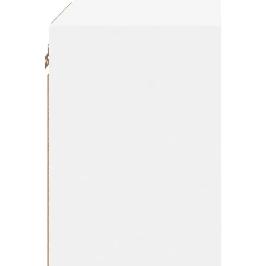 Tv Meubels-vidaXL - Zwevend LED TV-meubel glas legplank - Wit - 40x28.5x40 cm